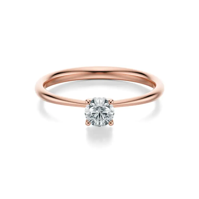 Pierścionek różowe złoto z diamentami AJPZ_065